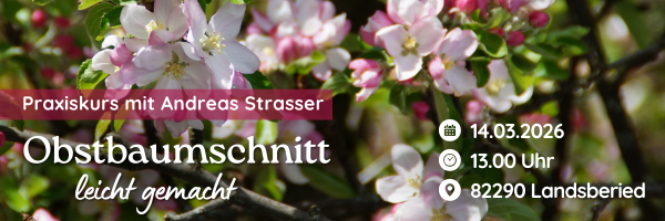 Andreas Strasser von der Firma Aufgeblüht aus Petershausen macht einen Obstbaumschnittkurs